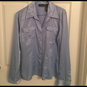 EUC DKNY Jeans Light Blue Blouse